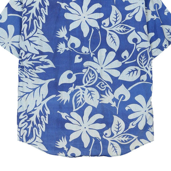 Age 13 C.P. Company Floral Hawaiian Shirt - Medium Blue Cotton