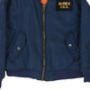 Age 8 Avirex Reversible Bomber Jacket - Small Blue Polyester