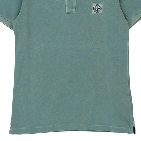 Age 10 Spring / Summer 2015 Stone Island Polo Shirt - Small Blue Cotton