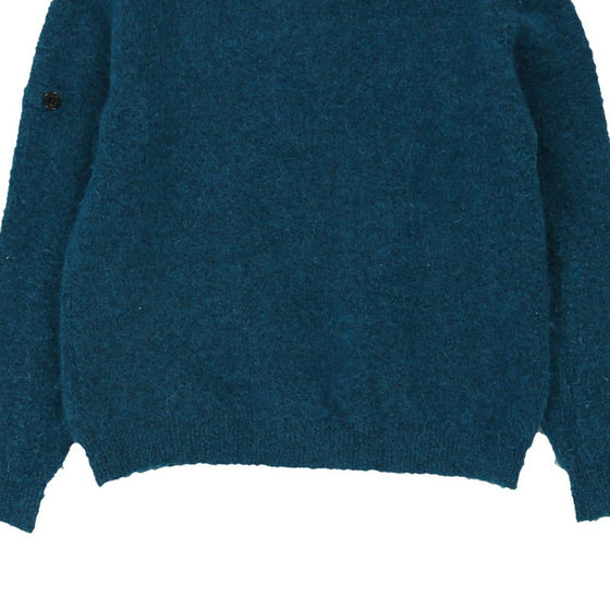 Age 8 Stone Island Jumper - Small Blue Wool Blend