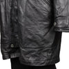 Vintage black Unbranded Leather Jacket - mens x-large