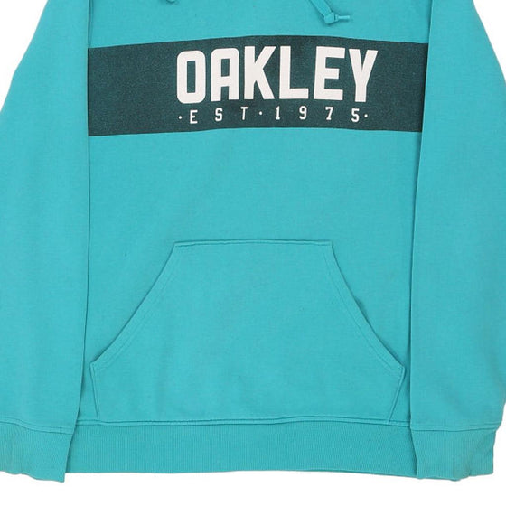 Vintage blue Oakley Hoodie - mens x-large