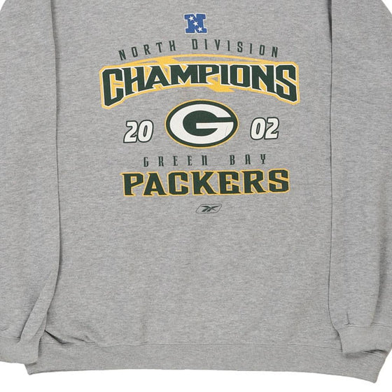 Vintage grey Green Bay Packers Reebok Sweatshirt - mens xx-large