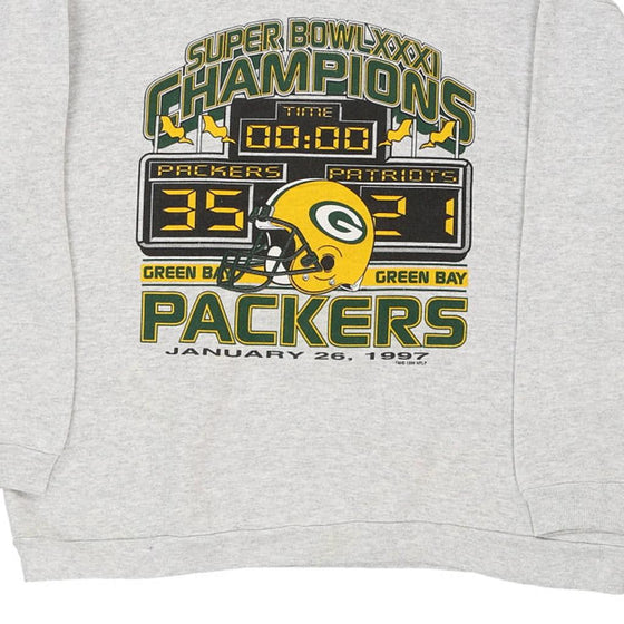 Vintage grey 1997 Green Bay Packers Tultex Sweatshirt - mens x-large