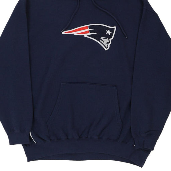 Vintage navy New England Patriots Nfl Hoodie - mens x-large