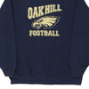 Vintage navy Oakhill Football Fruit Of The Loom Sweatshirt - mens large