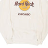 Vintage white Made in USA Chicago Hard Rock Cafe Sweatshirt - womens x-large