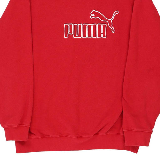 Vintage red Puma Sweatshirt - mens large