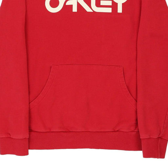 Vintage red Oakley Hoodie - mens x-large