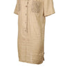 Vintage beige Miss V Valentino Midi Dress - womens x-large