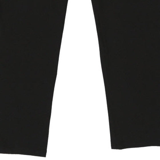 Cavalli Class Cropped Trousers - 42W UK 22 Black Cotton