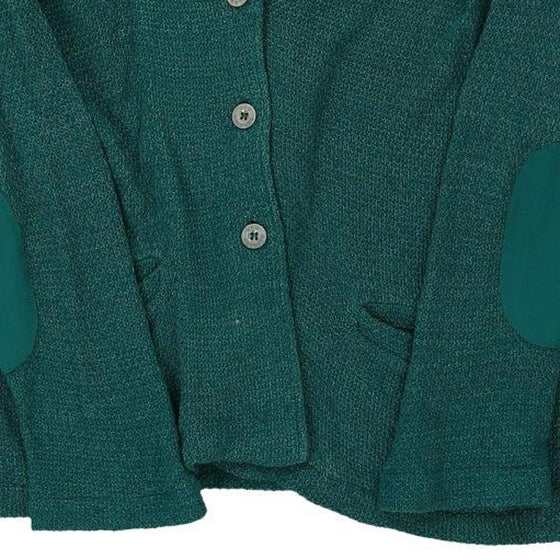 Les Copains Cardigan - XL Green Cotton