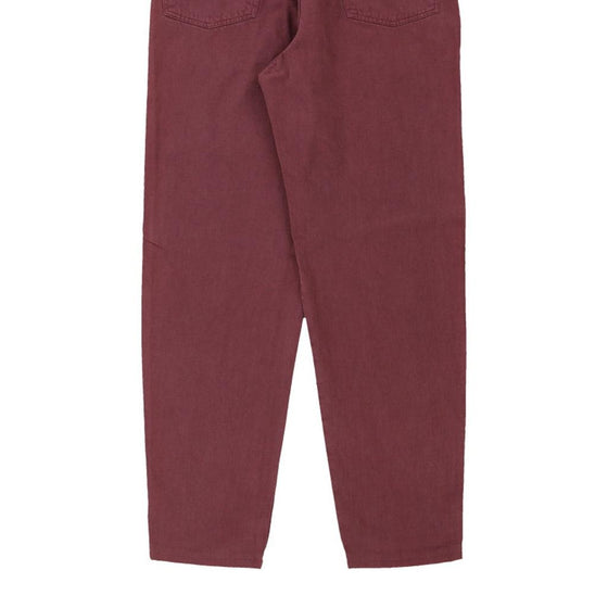 Stone Island Trousers - 32W UK 14 Red Cotton