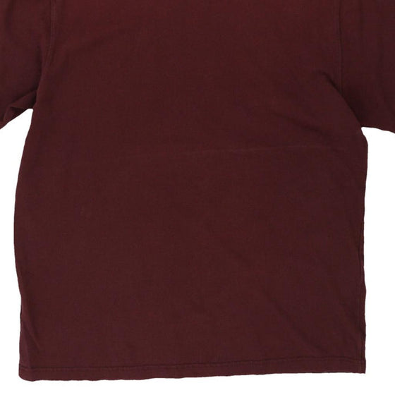 Pre-Loved burgundy Carhartt T-Shirt - mens large