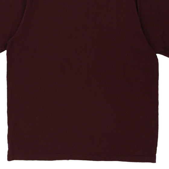 Pre-Loved burgundy Carhartt T-Shirt - mens x-large