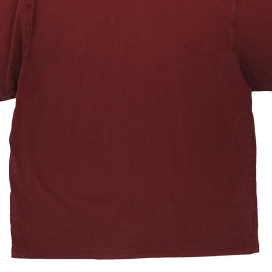 Pre-Loved burgundy Carhartt T-Shirt - mens medium