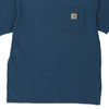 Pre-Loved blue Carhartt T-Shirt - mens medium