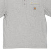 Pre-Loved grey Providence Construction Carhartt Polo Shirt - mens medium