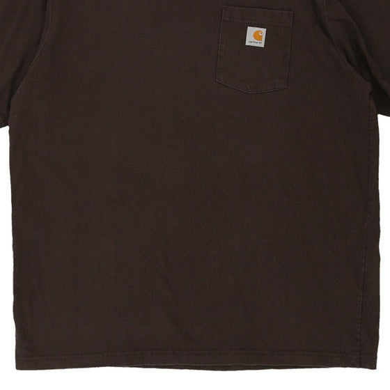 Pre-Loved brown Carhartt T-Shirt - mens x-large