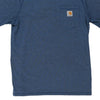 Pre-Loved blue Carhartt T-Shirt - mens medium