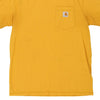 Pre-Loved yellow Carhartt T-Shirt - mens medium