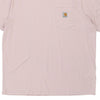 Pre-Loved pink Carhartt T-Shirt - mens x-large