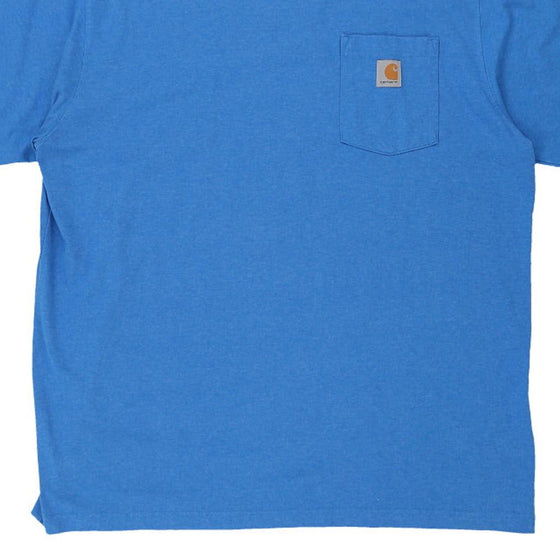 Pre-Loved blue Carhartt T-Shirt - mens x-large