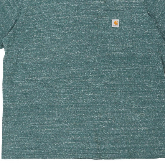 Pre-Loved green Carhartt T-Shirt - womens xx-large