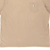 Pre-Loved beige Carhartt T-Shirt - mens xxx-large