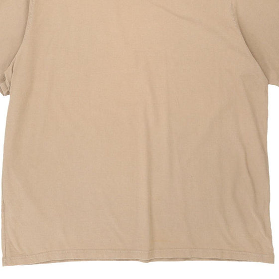 Pre-Loved beige Carhartt T-Shirt - mens xxx-large