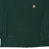 Pre-Loved green Carhartt Long Sleeve T-Shirt - mens x-large