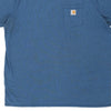 Pre-Loved blue Carhartt T-Shirt - mens xxx-large