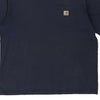 Pre-Loved navy Carhartt T-Shirt - mens x-large