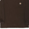 Pre-Loved brown Carhartt Long Sleeve T-Shirt - mens x-large