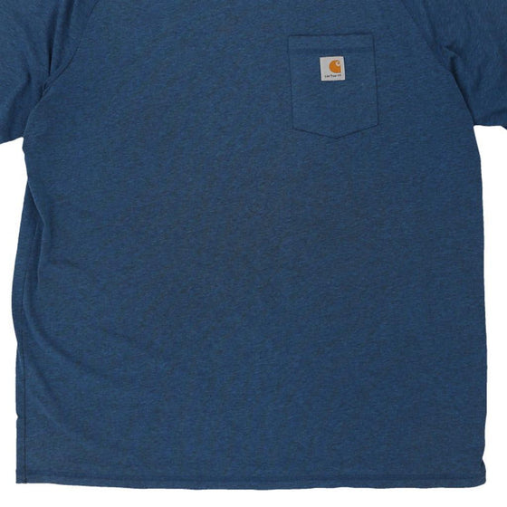 Pre-Loved blue Carhartt T-Shirt - mens xx-large