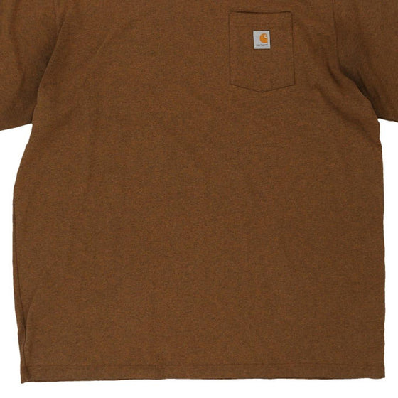 Pre-Loved brown Carhartt T-Shirt - mens xx-large