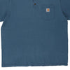 Pre-Loved blue Carhartt T-Shirt - mens x-large