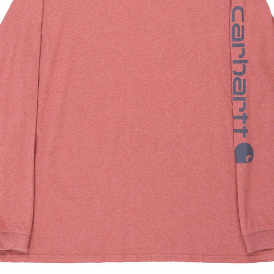 Pre-Loved pink Carhartt Long Sleeve T-Shirt - womens x-large