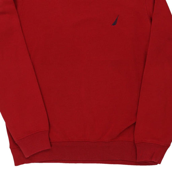 Vintage red Nautica Sweatshirt - mens medium