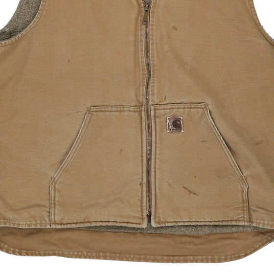 Vintage beige Lightly Worn Carhartt Gilet - mens xx-large