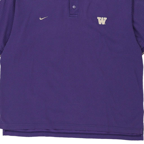 Vintage purple Washington  Nike Polo Shirt - mens x-large