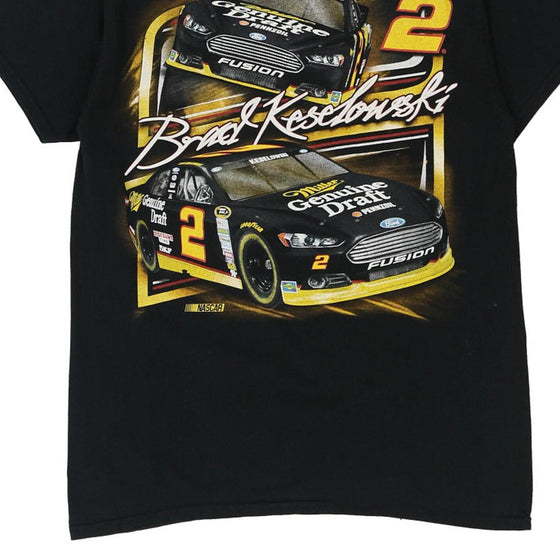 Vintage black Brad Keselowski Gildan T-Shirt - mens medium