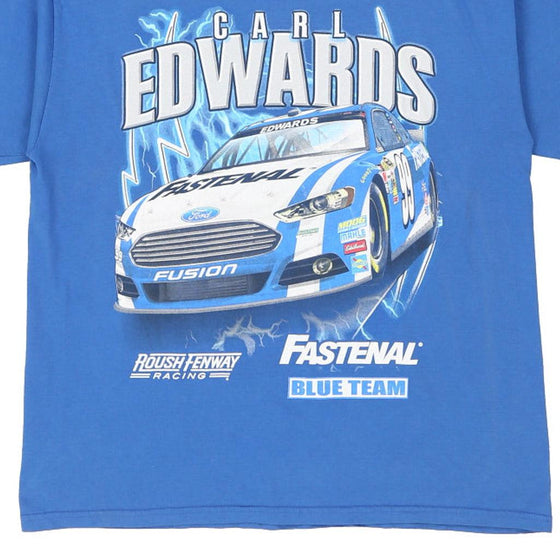 Vintage blue Carl Edwards Nascar T-Shirt - mens x-large