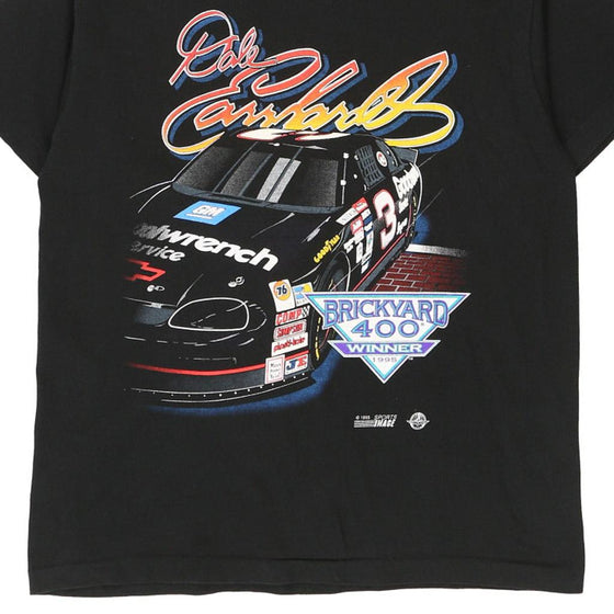 Vintage black Dale Earnhardt Fruit Of The Loom T-Shirt - mens large