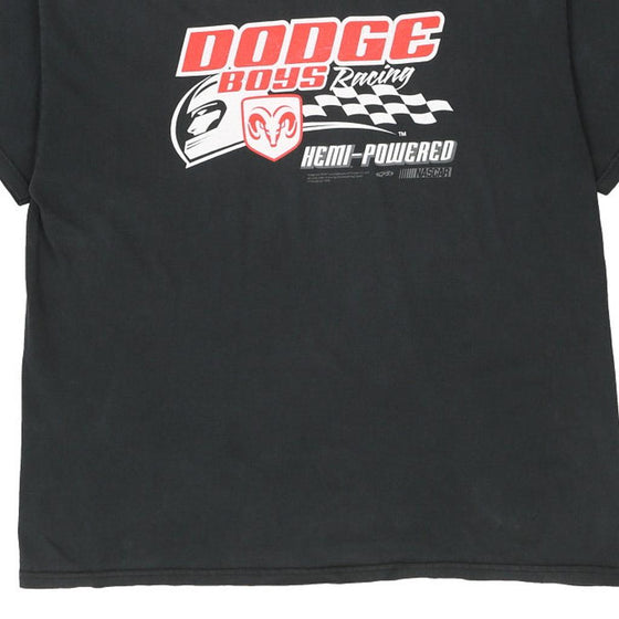 Vintage black Dodge Racing Alstyle T-Shirt - mens x-large