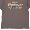 Vintage brown Martin Truex Jr. 19 Joe Gibbs Racing T-Shirt - mens x-large