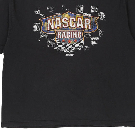 Vintage black Nascar T-Shirt - mens xx-large