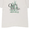 Vintage white Single Stitch Made in USA Open House Michigan State University Fruit Of The Loom T-Shirt - mens x-large