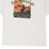 Vintage white Single Stitch Made in USA Elk Mountain Bonners Ferry, Idaho Sugar Creek T-Shirt - mens x-large