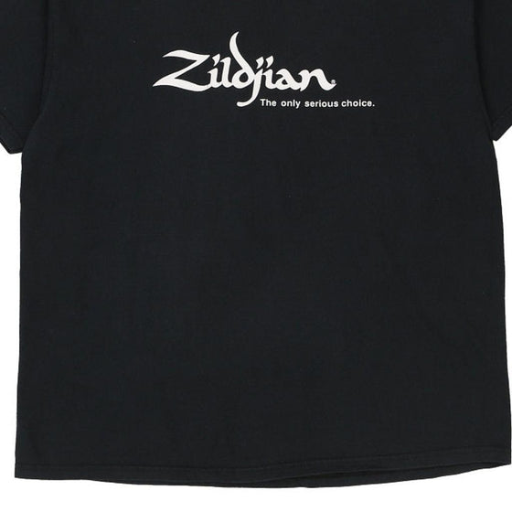 Vintage black Zildjian Lee T-Shirt - mens x-large